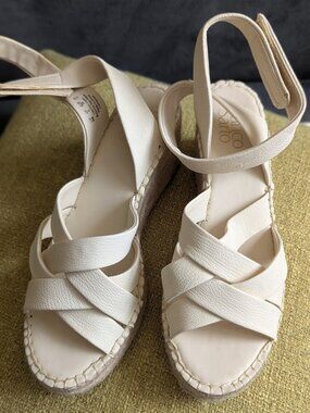 Franco Sarto Cram Crisscross Wedge Sandals